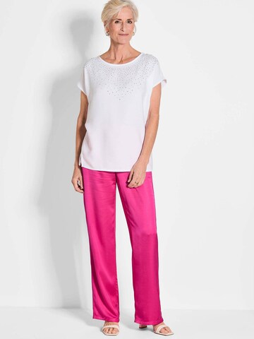 Goldner Wide leg Trousers 'Vera' in Pink