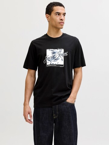 JACK & JONES T-Shirt 'JJHONOLULU' in Schwarz: Vorderseite