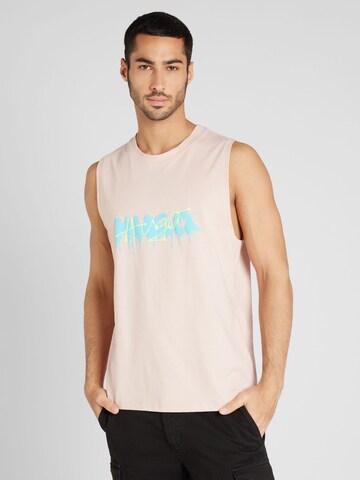 HUGO Shirt 'Dopical' in Pink: front