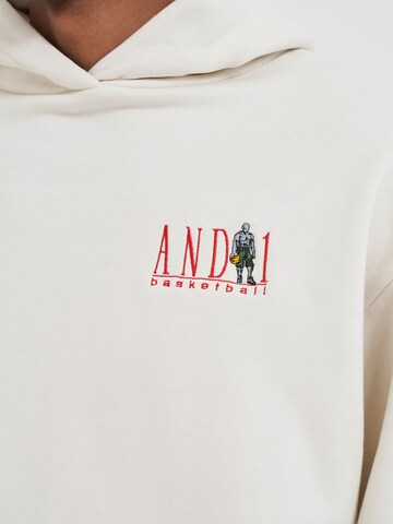 AND1 Sweatshirt 'Core Retro' in Beige