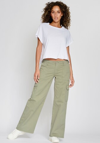 Bootcut Pantalon cargo '94NOÉMI' Gang en vert