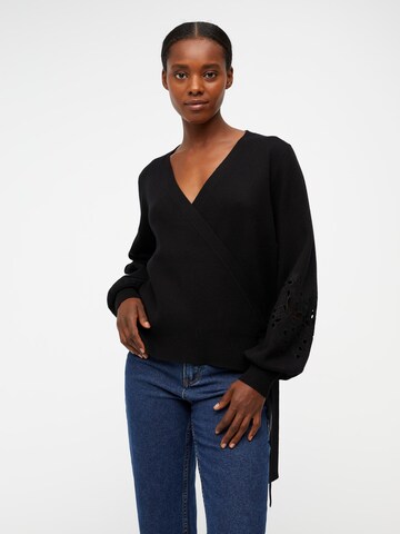 Cardigan 'Reynard' OBJECT en noir : devant