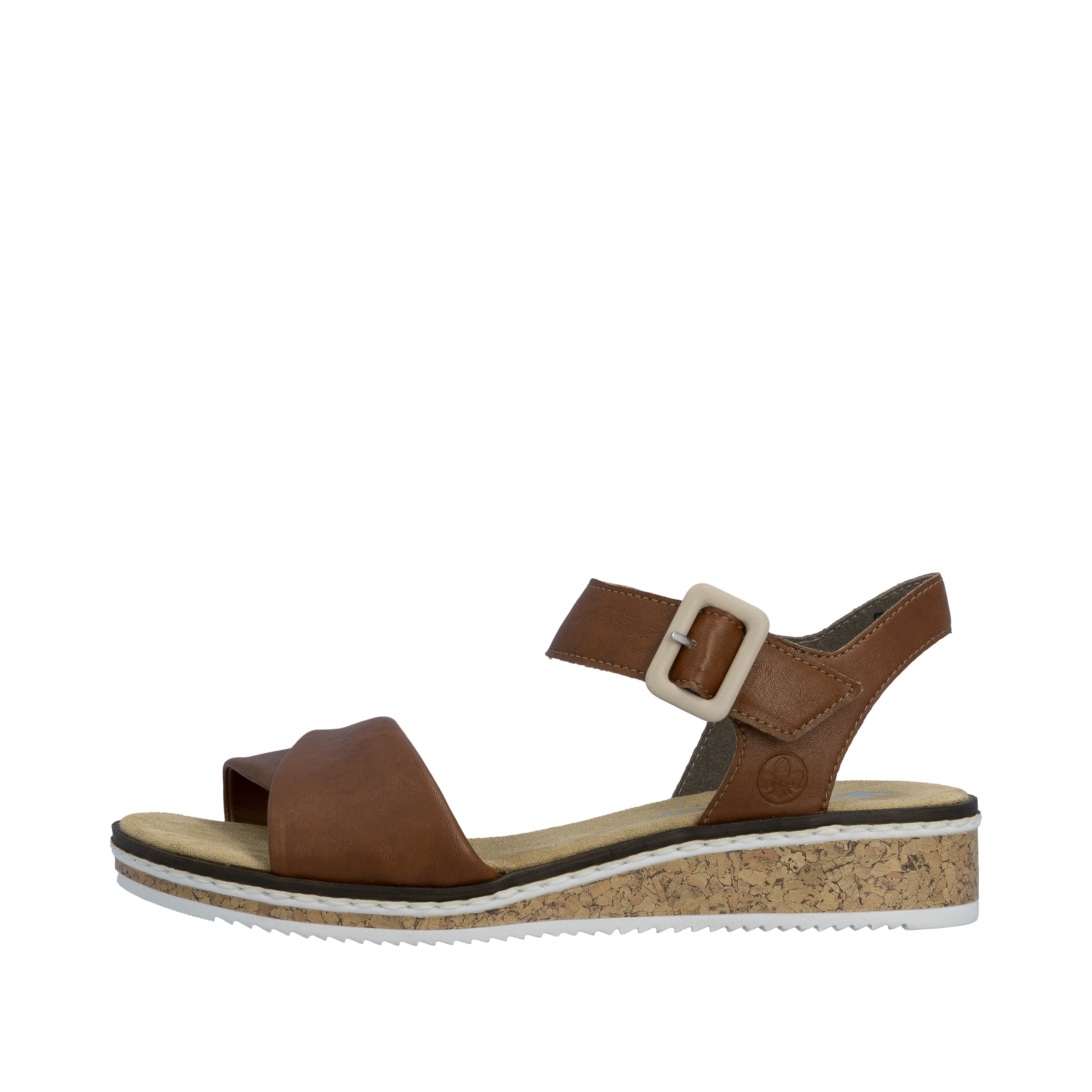 Rieker Strap Sandals in Brown
