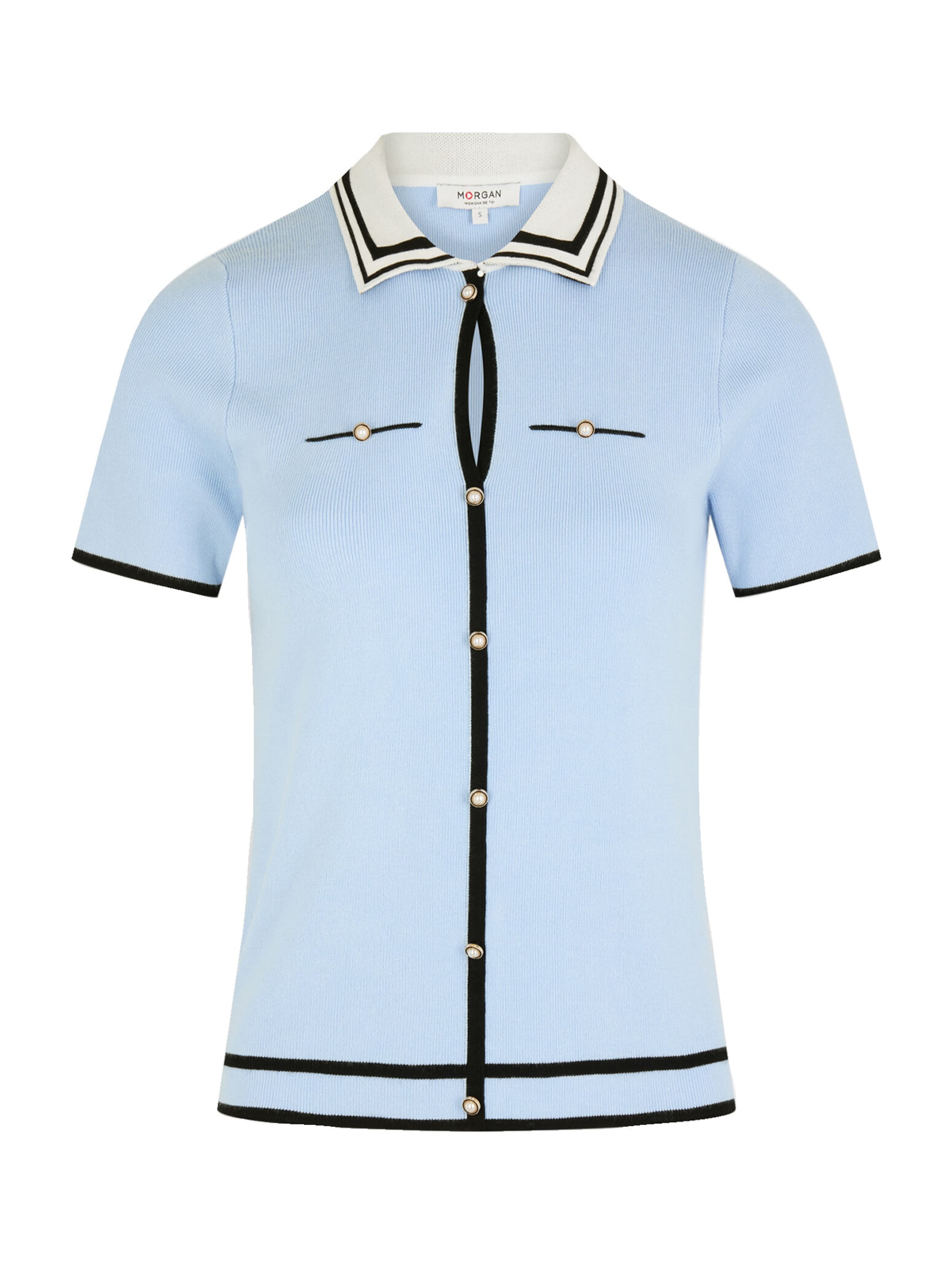 Morgan Πουλόβερ σε μπλε: μπροστά