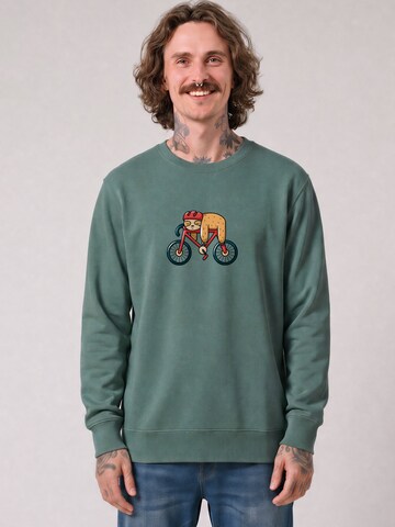 Watapparel Sweatshirt 'Sloth' in Groen: voorkant