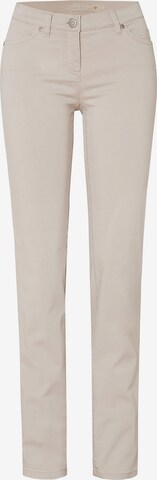 TONI Regular Broek in Beige: voorkant