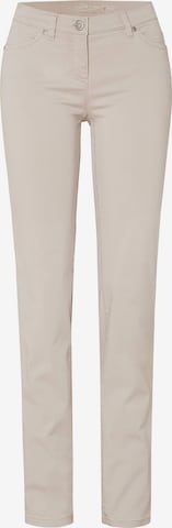 TONI Regular Broek in Beige: voorkant