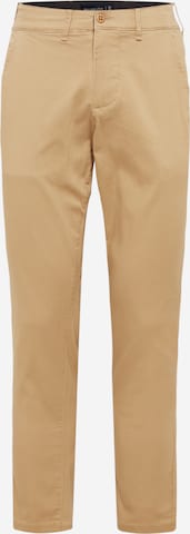 Abercrombie & Fitch Normální Chino kalhoty 'ATHLETI' – hnědá: přední strana