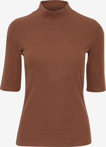 Pull-over 'Henley' Fransa en marron : devant