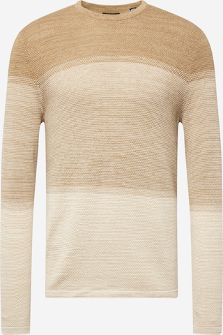 Only & Sons - Ajuste regular Jersey 'Panter' en beige: frente