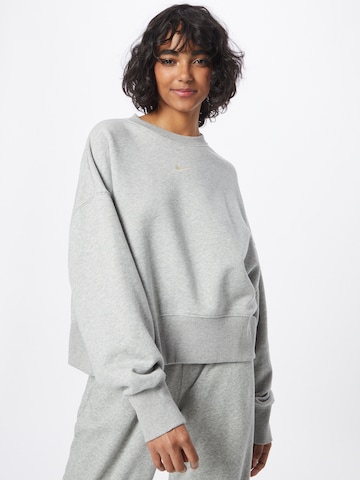 Nike Sportswear Sweatshirt 'Phoenix Fleece' in Grey: front