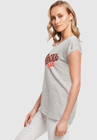 ABSOLUTE CULT T-Shirt 'Willy Wonka - Bar' in Grau