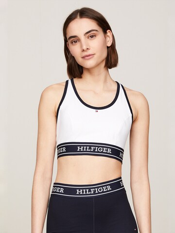 Bustier Soutien-gorge de sport TOMMY HILFIGER en blanc : devant