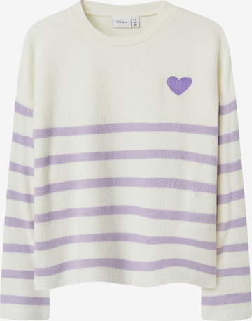 NAME IT Sweater 'NKFLine' in Purple: front