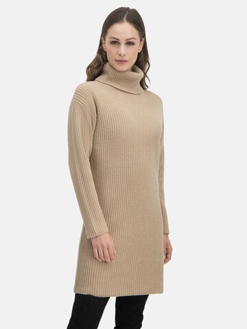 Nicowa Strickkleid 'BONOWA' in Beige: predná strana