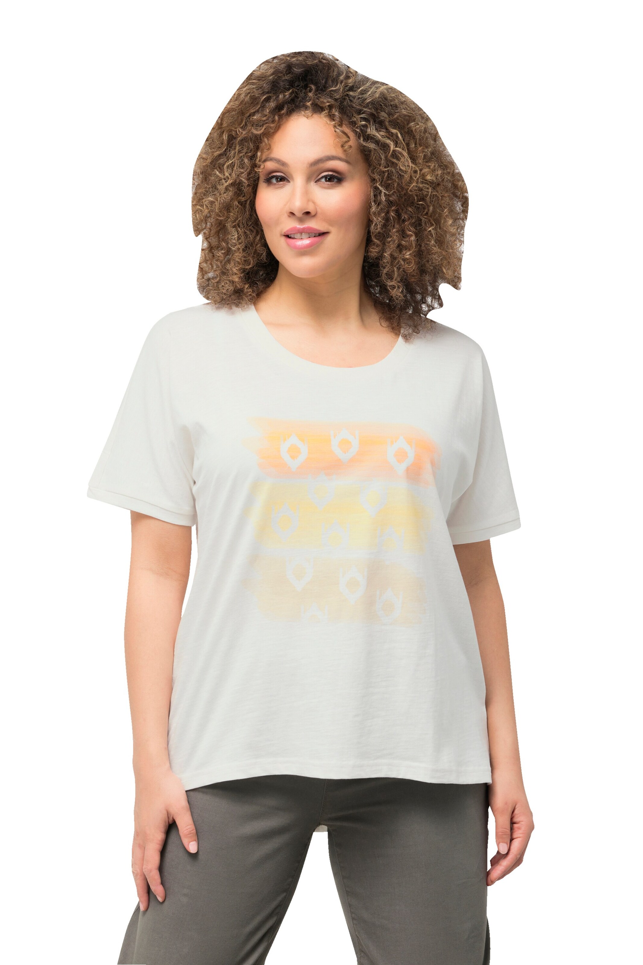 Ulla Popken Shirt in Wit: voorkant