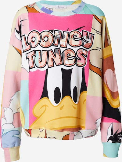 PRINCESS GOES HOLLYWOOD Sweatshirt 'Looney Tunes' in pastellgelb / pink / rosa / schwarz, Produktansicht