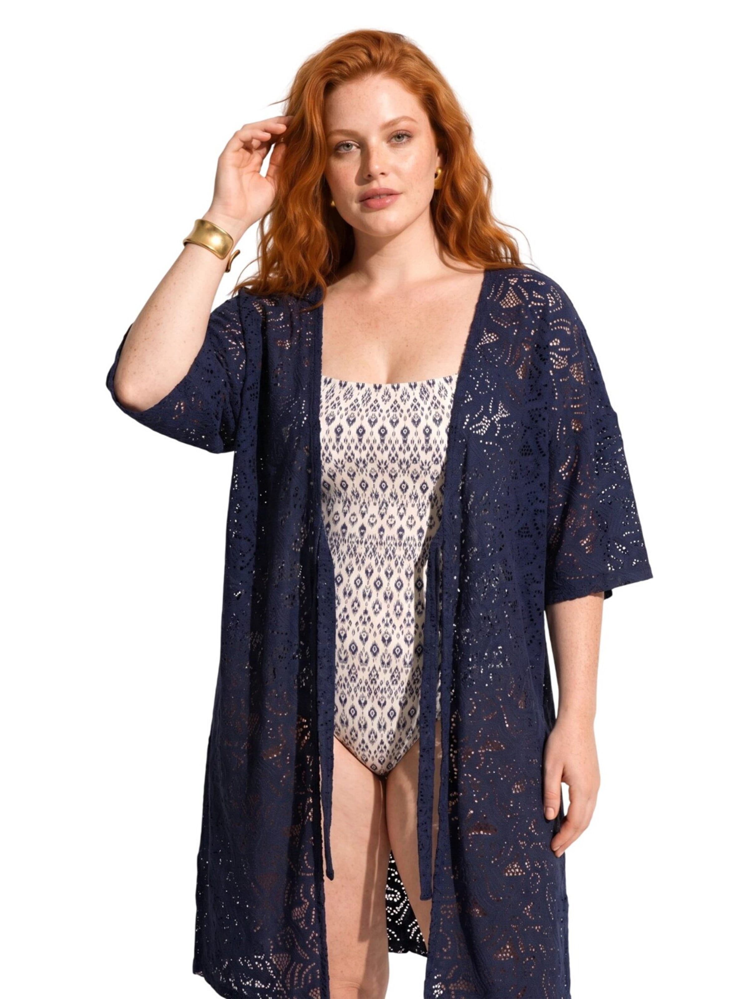 Shape Of You Kimono in Blauw