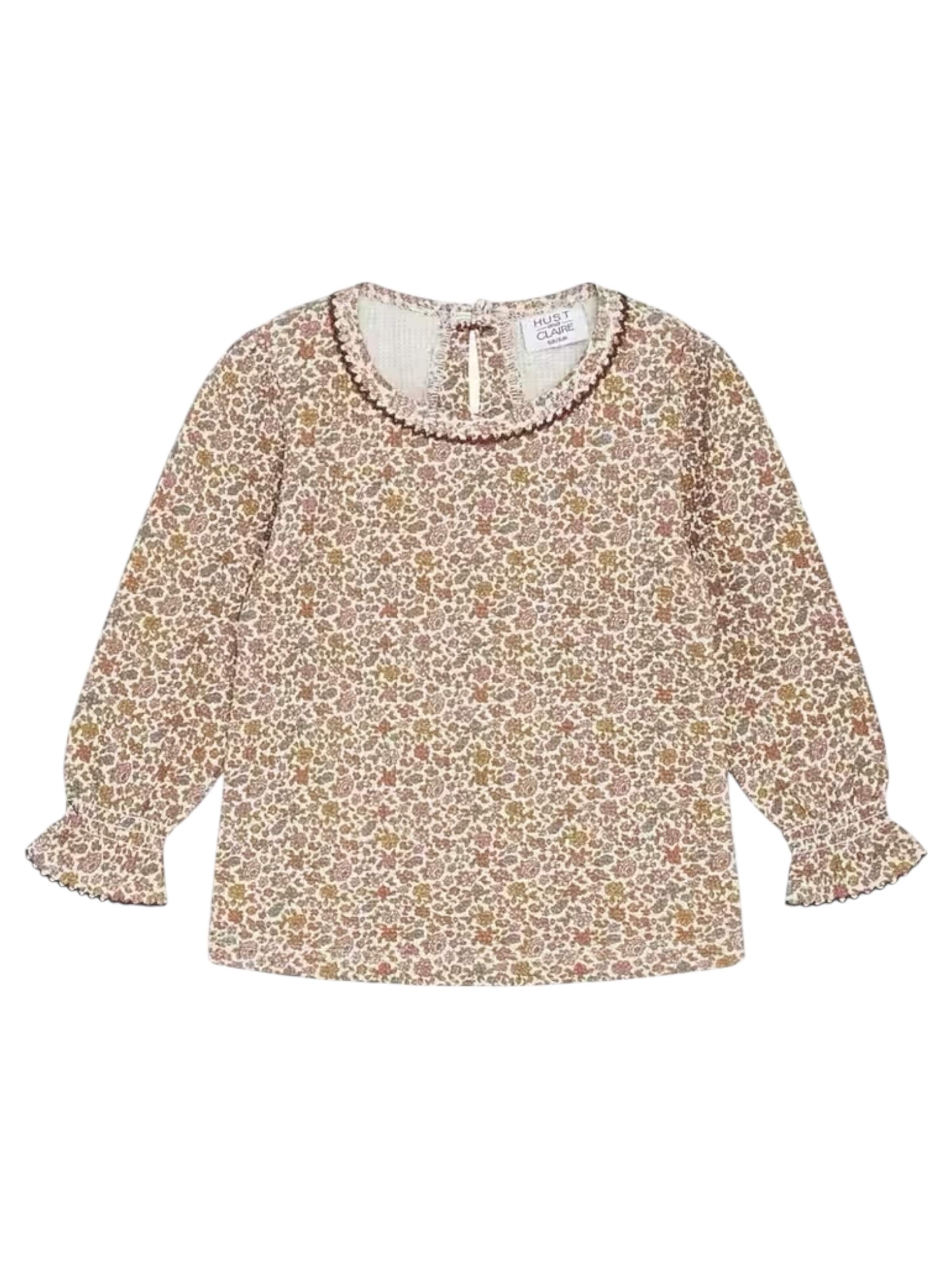 Hust & Claire Shirt in Brown: front