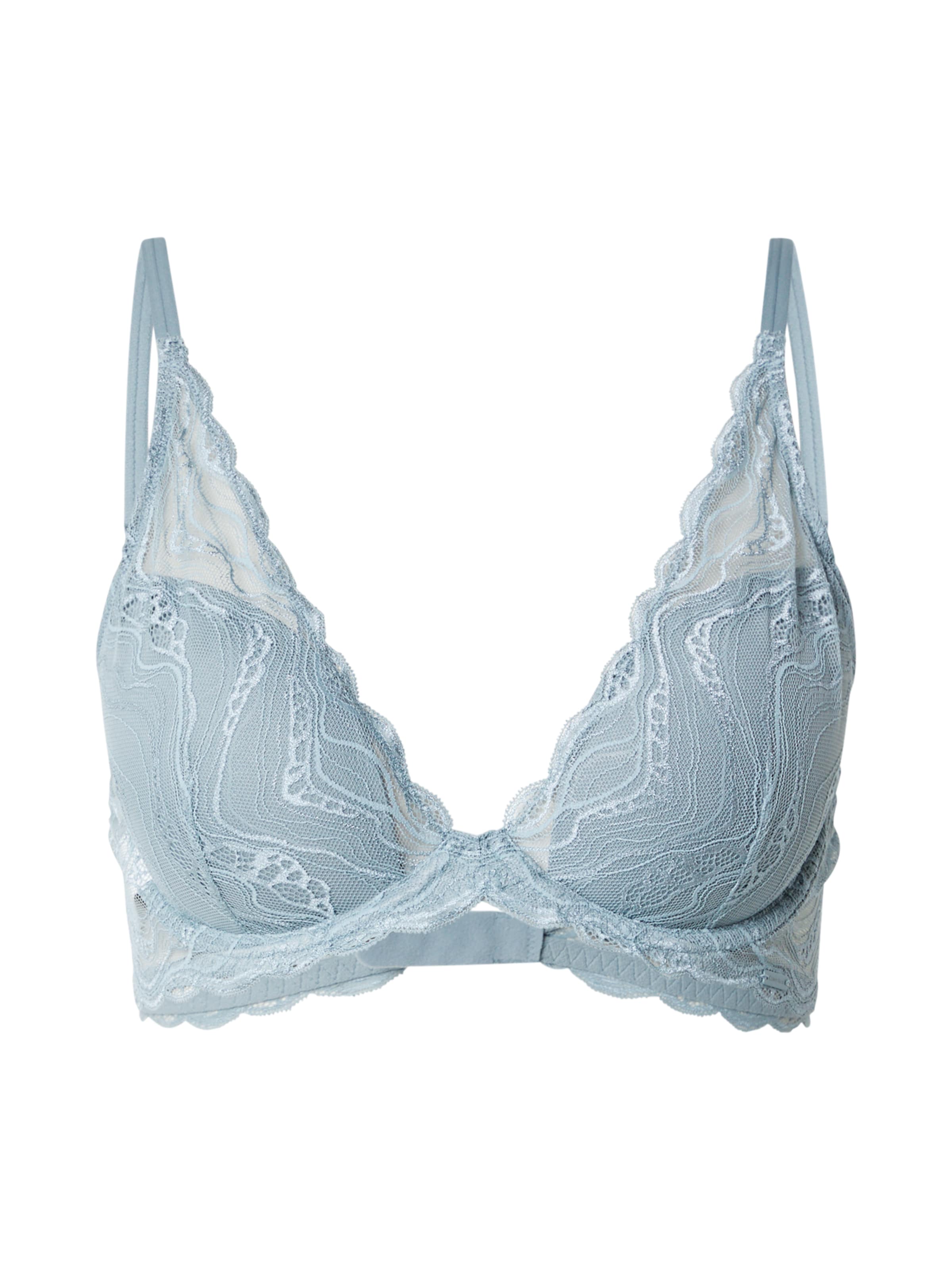 Calvin Klein Underwear Сутиен с триъгълни чашки Сутиен в сиво: отпред