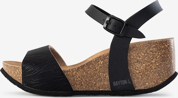 Sandale 'Maya' de la Bayton pe negru: față
