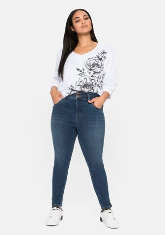 SHEEGO Skinny Jeans in Blau