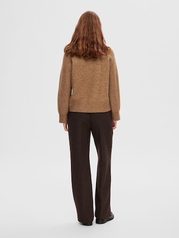 SELECTED FEMME Sweater 'RENA' in Brown