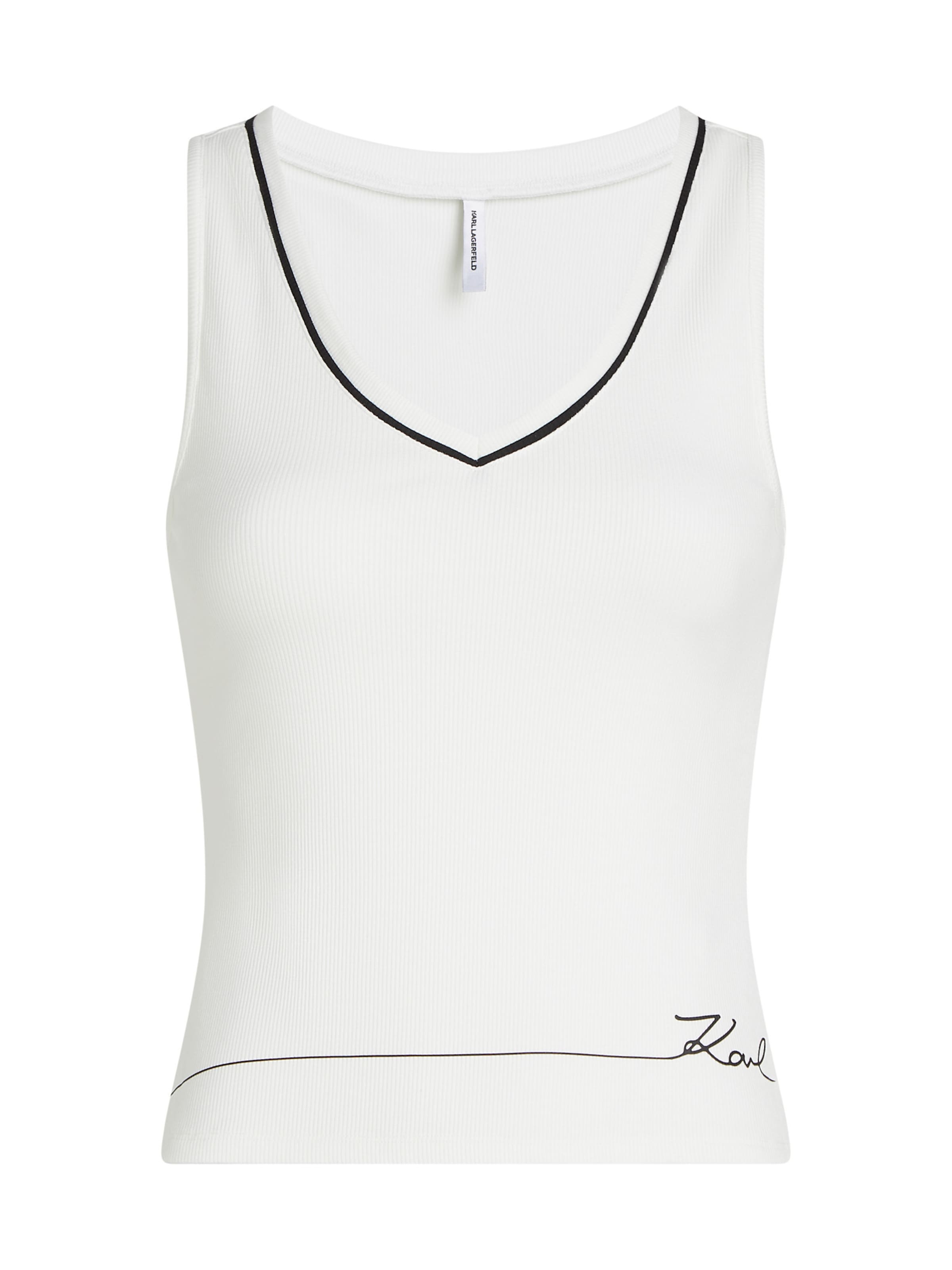 Karl Lagerfeld Top - fehér: elől