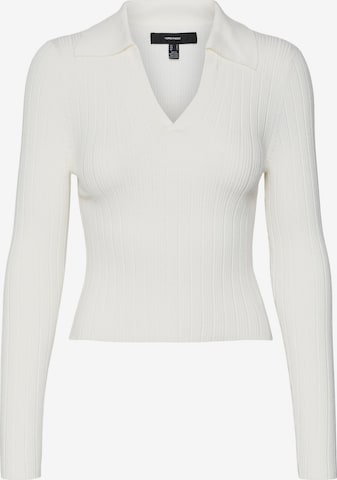 VERO MODA Sweater in White: front