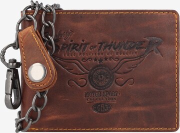 GREENBURRY Wallet 'Racing Collection' in Brown: front