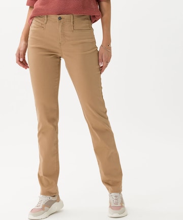 BRAX Slimfit Spodnie 'Mary' w kolorze beżowy