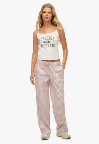 Superdry Loosefit Broek in Roze