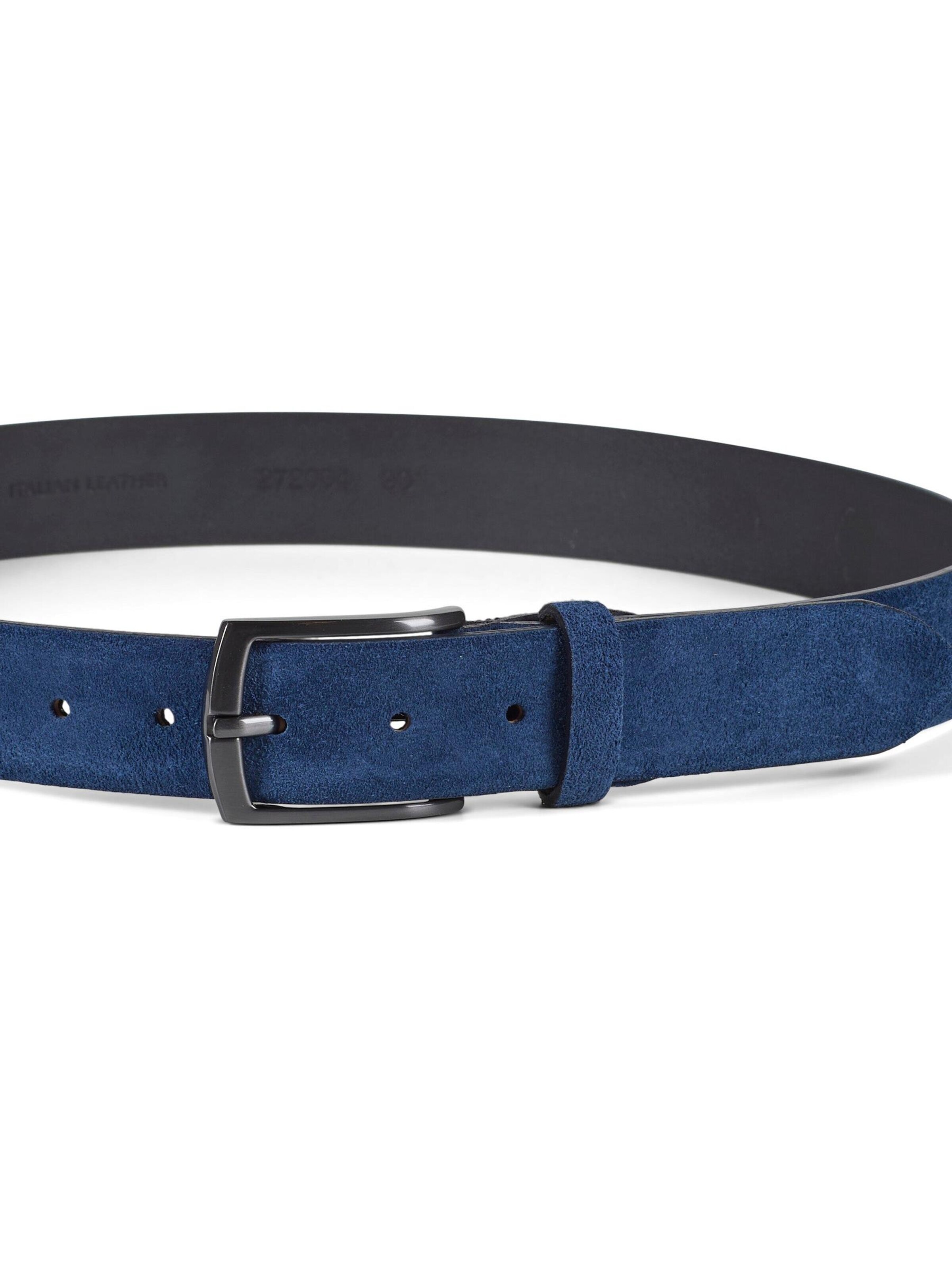 Howard London - Cinturón 'Howard Suede Belt Zack Blue' en azul