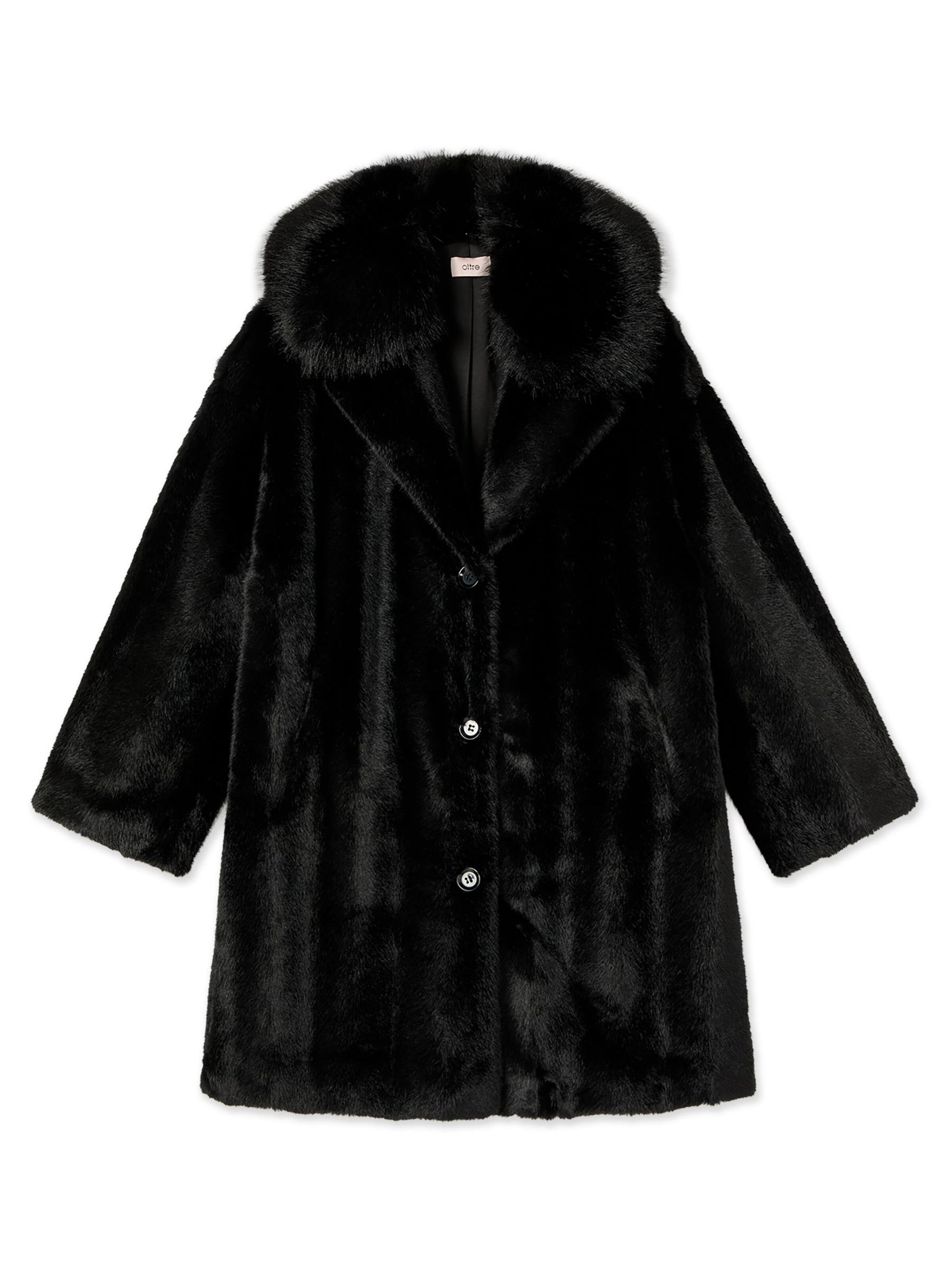 oltre Between-Seasons Coat in Black: front