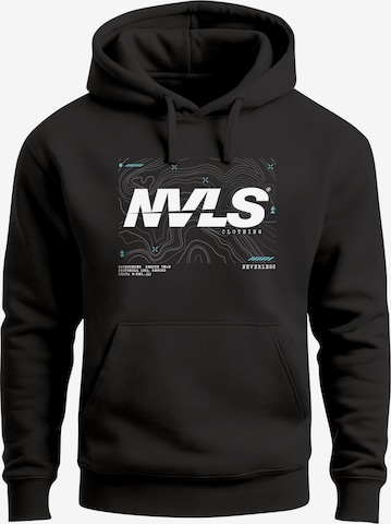 Neverless Sweatshirt 'Explorer' in Schwarz: Vorderseite