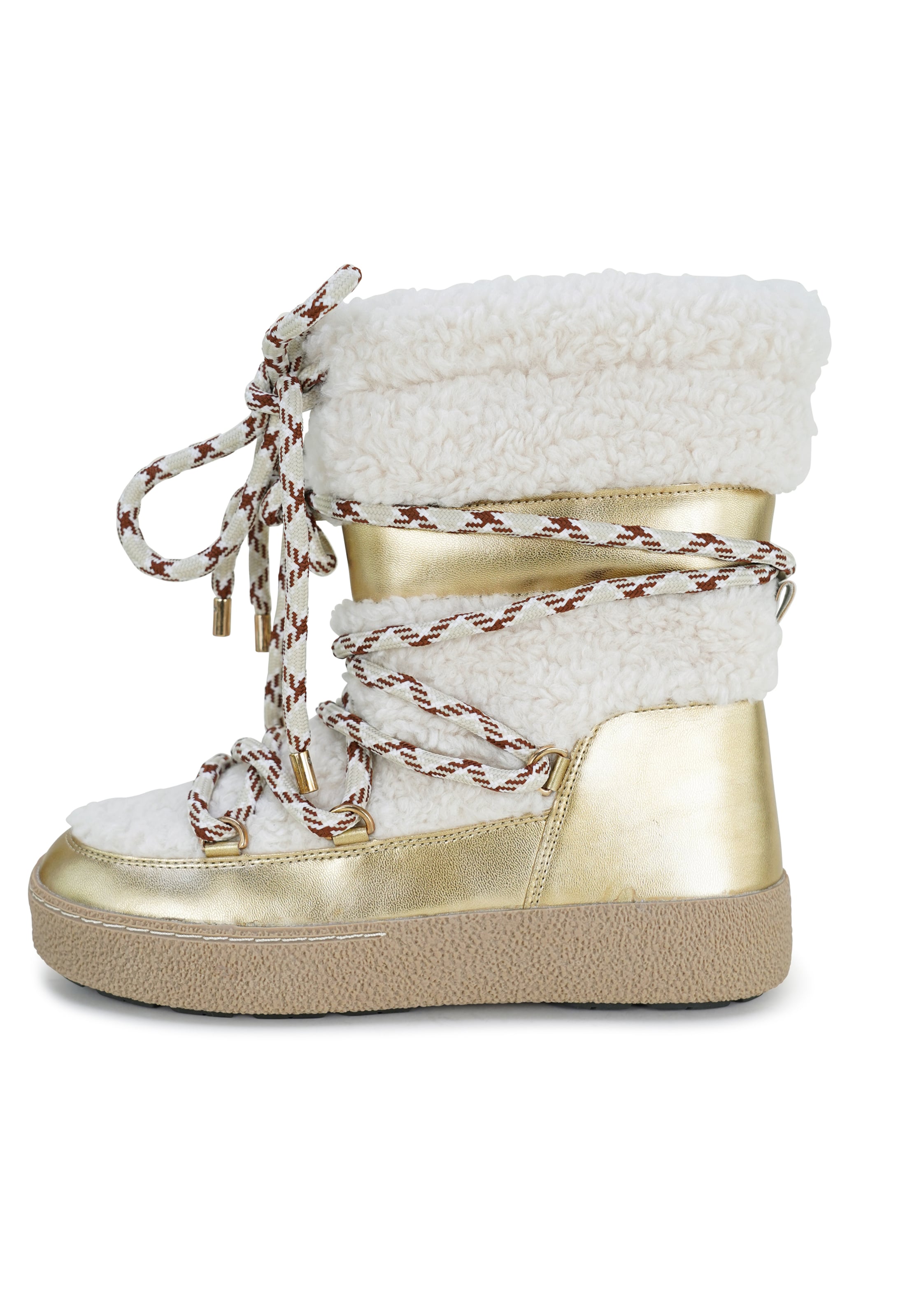 Findlay Snow boots 'SASHA' in Gold: front