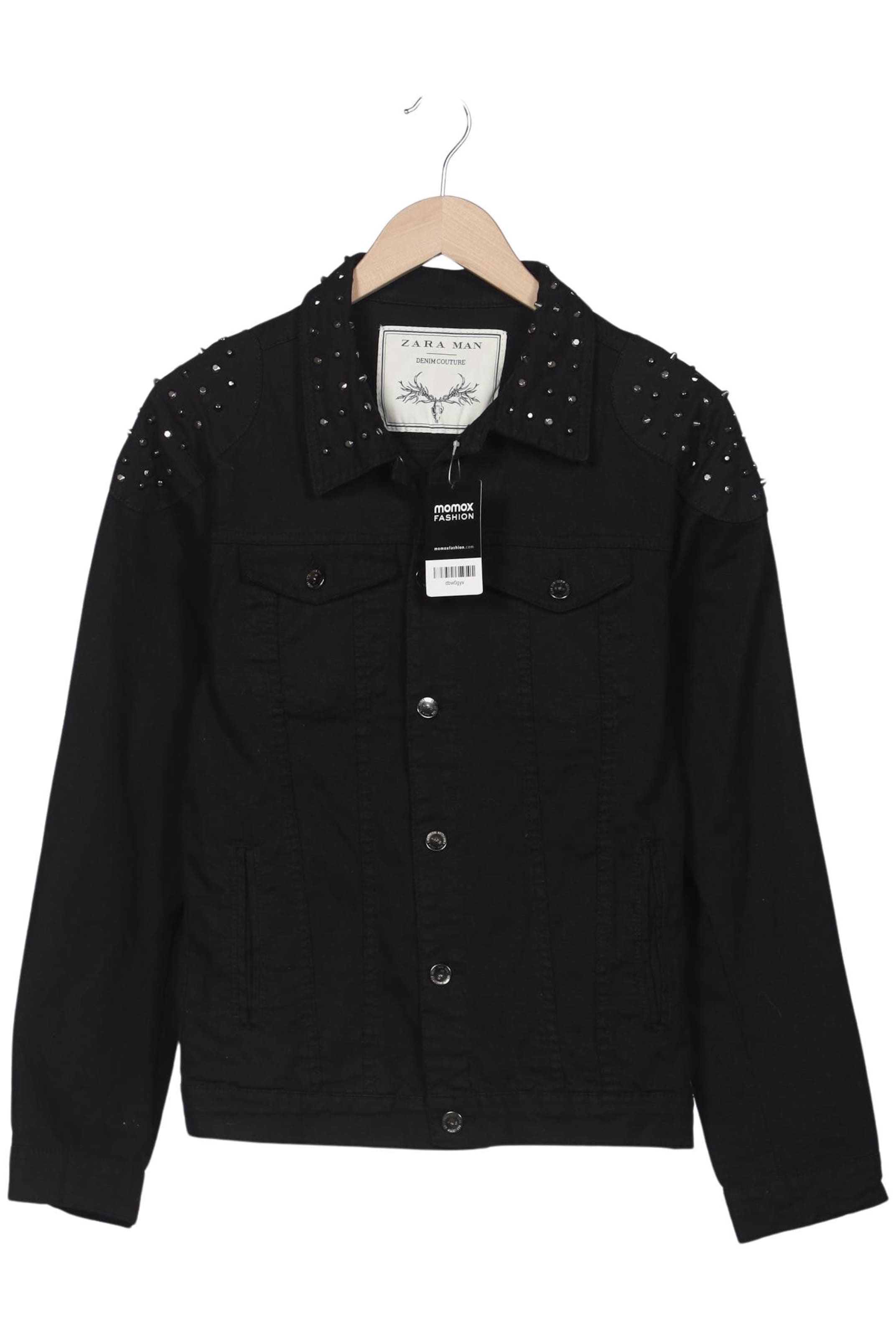 ZARA Jacket & Coat in M in Black: front