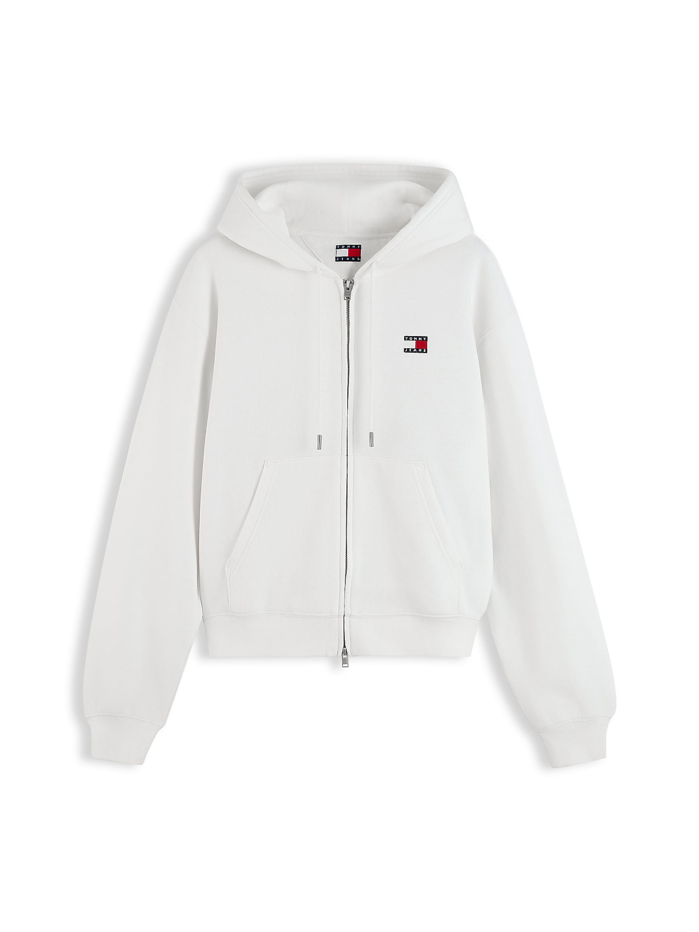 Tommy Jeans Sweatvest in XXS in de kleur Wit, Productweergave