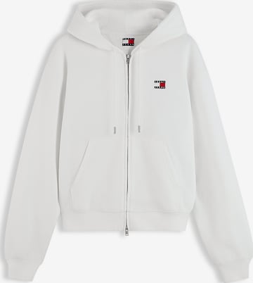 Veste de survêtement Tommy Jeans en blanc : devant