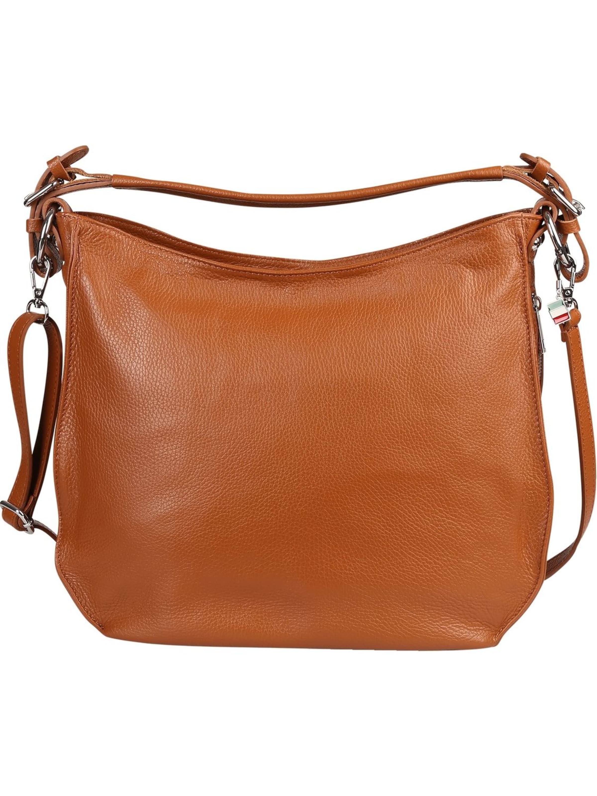 Sac bandoulière Florence en marron : devant