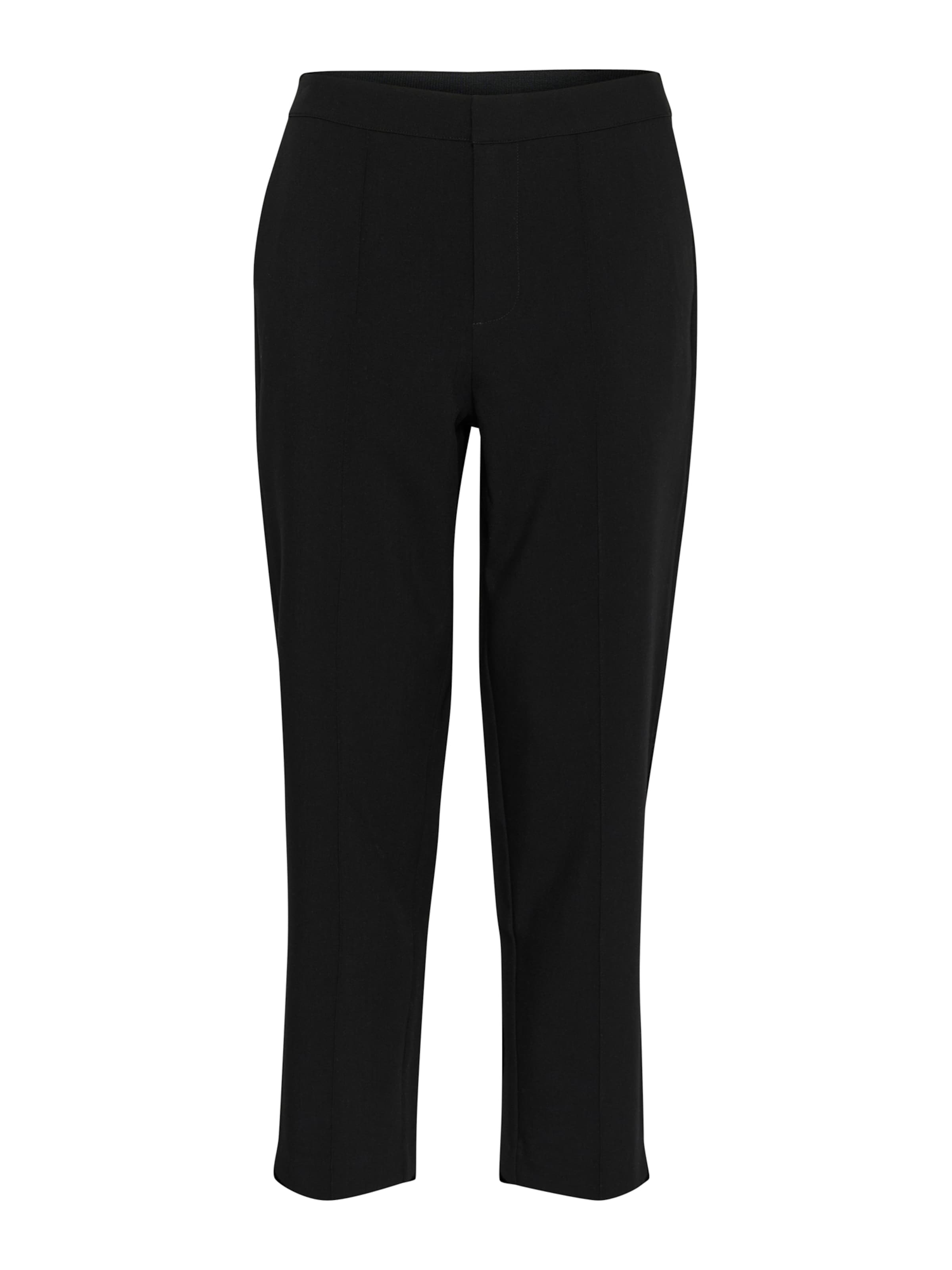 Kaffe Παντελόνι με τσάκιση 'Hella' σε μαύρο: μπροστά