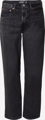 Abercrombie & Fitchregular Traperice - crna boja: prednji dio