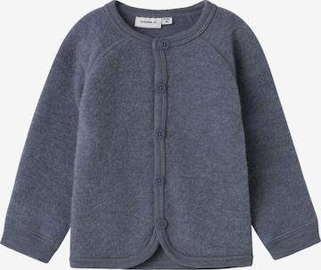 NAME IT Gebreid vest in Grijs: voorkant