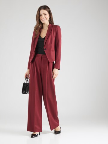 COMMA Wide leg Pleated Pants in Red