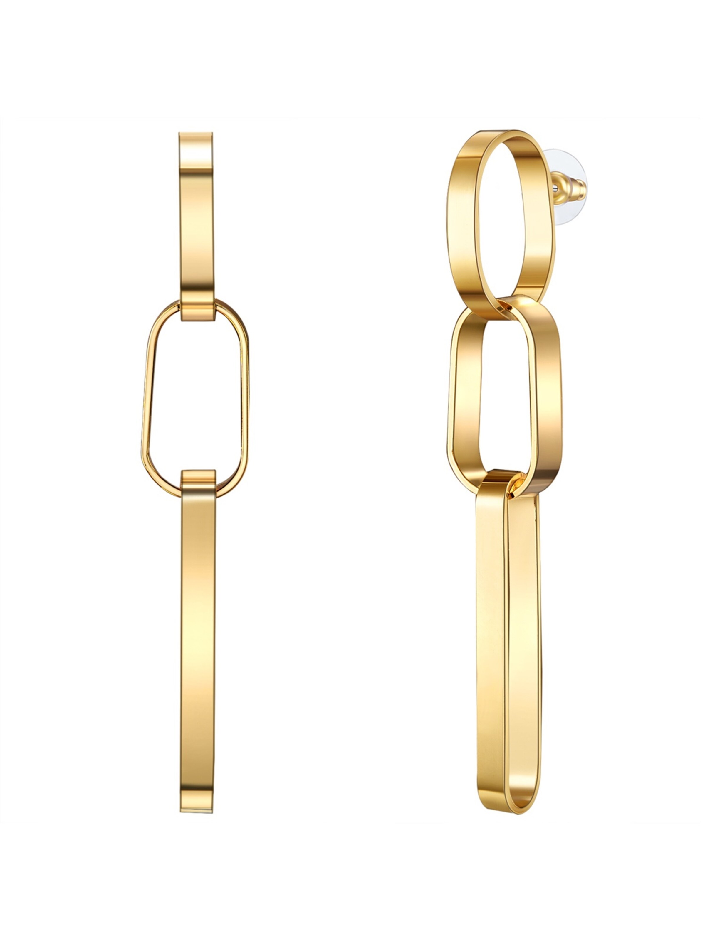 Lulu & Jane Ohrringe in Gold: Vorderseite