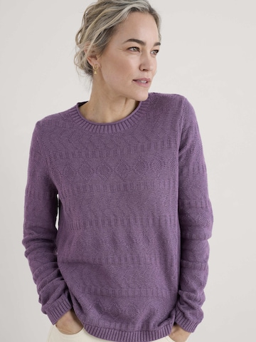 Seasalt Cornwall Trui 'Kinter' in Lila: voorkant