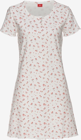 s.Oliver Nightgown in White: front