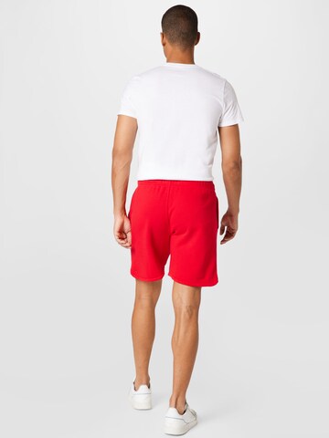 Regular Pantalon HOLLISTER en rouge