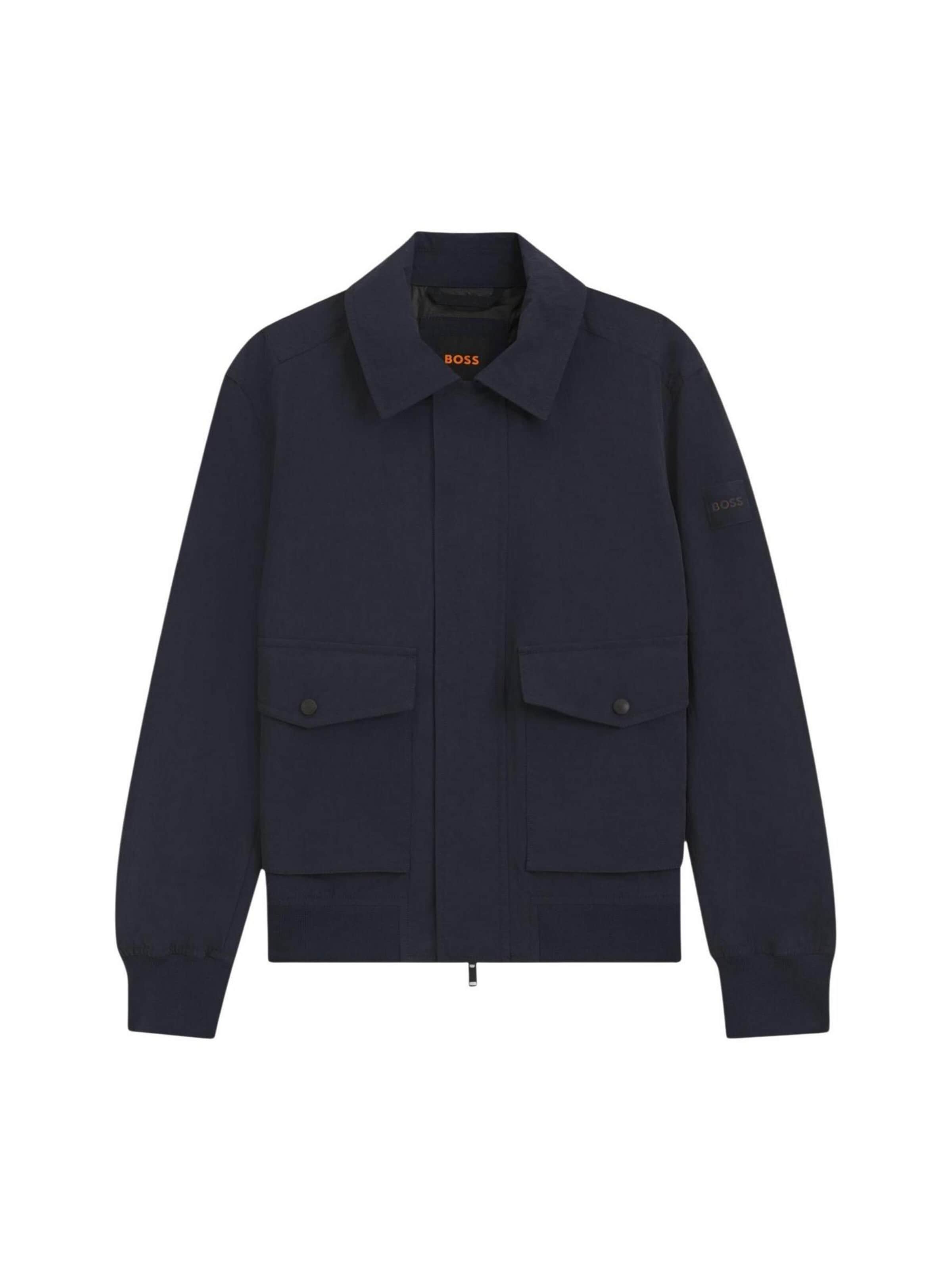 Cappotto di mezza stagione 'Ocruise 50562351' di BOSS in blu: frontale