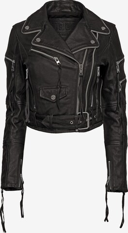 trueprodigy Lederjacke 'Izzy' in Schwarz: predná strana